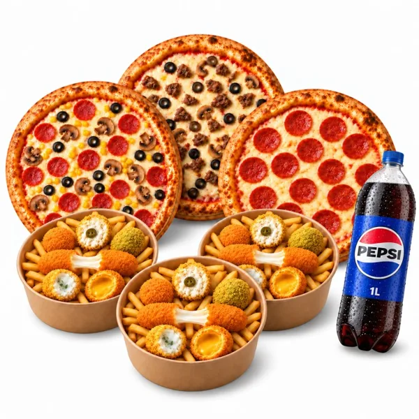Üçlü Pizza Menü