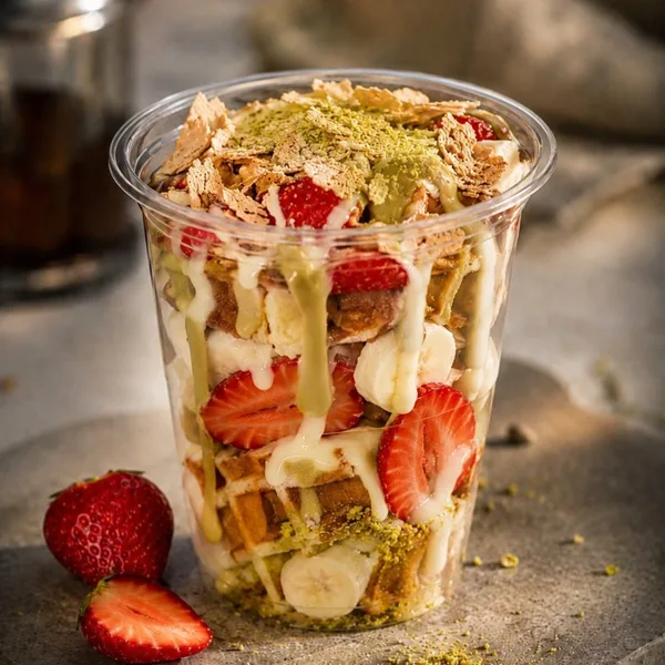 Fıstık Rüyası Bardak Waffle